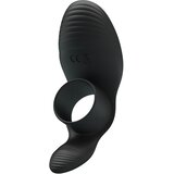 Pretty Love crni prsten za penis sa vibracijom i stimulatorom klitorisa — BI 210198 Cene