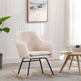  Stolica za ljuljanje od tkanine krem | shoptok.hr