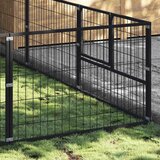  Kavez za pse crni 12 m² čelični | shoptok.hr