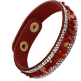 IZMAEL Zapestnica Retro Stone - Rdeča | Shoptok.si