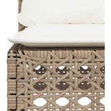  10-dijelni set vrtnih sofa s jastucima bež od poliratana 55 x 55 x 36 cm | shoptok.hr