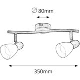 Rabalux soma spot smeđi E14 2x40W | ePonuda.com