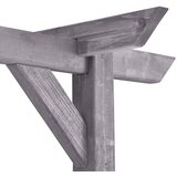  Vrtna pergola siva 200 x 40 x 205 cm od impregnirane borovine | shoptok.hr