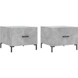  Stolići za kavu 2 kom Siva betona 50x50x40 cm konstruirano drvo | shoptok.hr