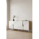 Hanah home komoda Evva 150, 150 cm, hrast Sapphire / srebrna / bela | Eponuda.com