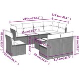  9-dijelni set vrtnih sofa s jastucima crni od poliratana | shoptok.hr