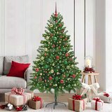 vidaXL Božično drevo med 300 LED z stojalom Zelena 180 cm PE | Shoptok.si