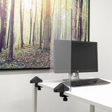 SMIT VISUAL Namizna predelna stena za dvojno delovno mesto, akrilno steklo in polistirol, prozorna izvedba, širina 750 mm | Shoptok.si