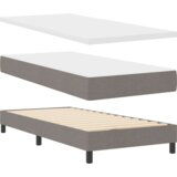 Box Spring Krevet s Madracem u Taupeu 90x200 cm Tkanina | shoptok.hr