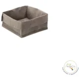 Platnena korpica za pecivo /zelena boja/ – 14x14x10cm