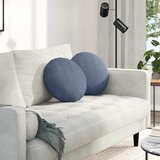 vidaXL jastučići za sjedenje 2 pcs plava Ø 40 cm kordura tekstil | shoptok.hr