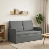  Kauč za dvoje Tamnosiva 130 x 81 x 82 cm Tkanina Slike