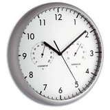 TFA Stenska ura (s termometrom in higrometrom, srebrna, premer: 26,5 cm) | Shoptok.si