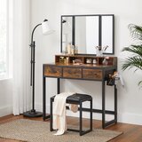 Kozmetički toaletni stol - smeđi | shoptok.hr