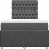  Krevet s oprugama i madracem tamnosivi 120 x 200 cm od tkanine | shoptok.hr