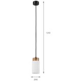  Luster na kablu MARKUS 1xE27/15W/230V crna/hrast | Eponuda.com