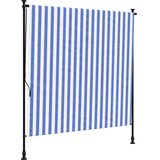  Vanjska roleta plavo-bijela 200 x 270 cm od tkanine i čelika | shoptok.hr