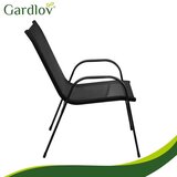Gardlov set vrtnih stolica, 2 kom, metalni okvir, crne | shoptok.hr