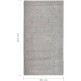 Čupavi tepih svjetlosivi 80 x 150 cm protuklizni | shoptok.hr