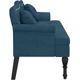  Klupa s jastucima plava 120,5 x 65 x 75 cm baršunasta | shoptok.hr