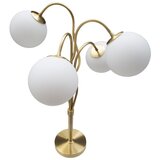 Mauro Ferretti Bijela/u zlatnoj boji stolna lampa sa staklenim sjenilom (visina 74 cm) Glamy – | shoptok.hr