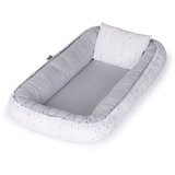 Chipolino gnijezdo za bebe Baby Nest Grey Moons 90 x 48 cm | shoptok.hr