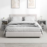  Noćni ormarići 2 kom siva boja betona 43x36x60 cm | shoptok.hr