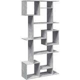 vidaXL Knjižna omara betonsko siva 92x29x188 cm inženirski les | Shoptok.si