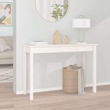  Konzolni stol bijeli 110 x 40 x 75 cm od masivne borovine | shoptok.hr