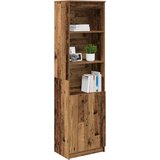  Visoka komoda boja staro drvo 50x35x180 cm konstruirano drvo | shoptok.hr