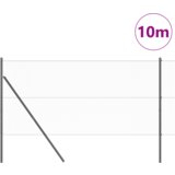 vidaXL heksoidna ograda siva 1,4x10 m čelik | shoptok.hr