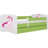 MID.YOU Dječji krevet Dreamy jednorog 160x80 sa madracem s ladicom Zelena | shoptok.hr