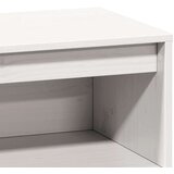 vidaXL Visoka ploča bijela 89x34x116,5 cm puno drvo bor | shoptok.hr