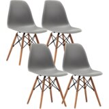 SITONIA Trpezarijska stolica Calypso, ABS Lux, 4/1 siva | ePonuda.com