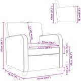 Fotelja Crna Umjetno janjeće runo | shoptok.hr