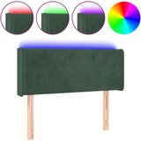 vidaXL LED uzglavlje tamnozeleno 83x16x78/88 cm baršunasto | shoptok.hr