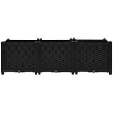  Povišena gredica 120 x 40 x 38 cm od polipropilena | shoptok.hr