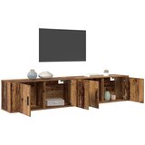  Zidni TV ormar set Zidne 2 pcs Staro drvo 100 x 34,5 x 40 cm | shoptok.hr