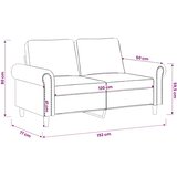  Dvosjed žuti 120 cm baršunasti | shoptok.hr