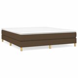 Maison Chic Posteljni okvir - Dvoposteljna postelja - Zakonska postelja brez vzmetnice temno rjav 180x200 cm blago-J4339, (21771109) | Shoptok.si