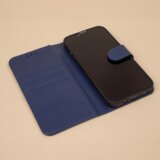 Onasi preklopna torbica Fancy Diary gladka iPhone 16e - modra | Shoptok.si