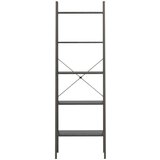 vidaXL 5-nadstropni stoječi regal črn 56x35x174 cm | Shoptok.si
