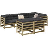 vidaXL 7-dijelni set vrtnih sofa od impregnirane borovine s jastucima Cijene