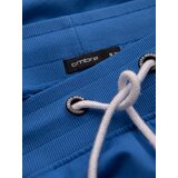 Ombre Men's sweat shorts with rounded leg - blue | Shoptok.si