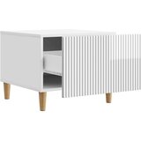  Stolić za kavu s ladicama Bijela visokog sjaja 49 x 50 x 40 cm - Bijela visokog sjaja | shoptok.hr