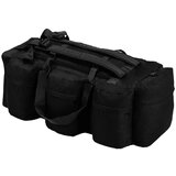vidaXL 3-v-1 Potovalna torba vojaškega stila 120 L črne barve Cene