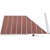 PANEL za ogradu WPC 95 x (105 - 180) cm smeđi | shoptok.hr