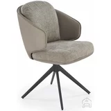 Halmar Jedilniški stol K554 s funkcijo vrtenja - siv/svetlo siv