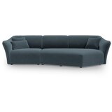 Cosmopolitan Design Modra žametna kotna sedežna garnitura Tokyo – | Shoptok.si