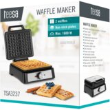 Teesa aparat za vafle, 2 vafla, 1600 W, nehrđajući čelik, regulacija snage | shoptok.hr